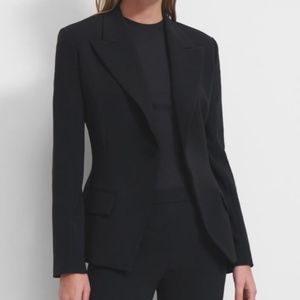 Theory Angled Blazer in Crepe